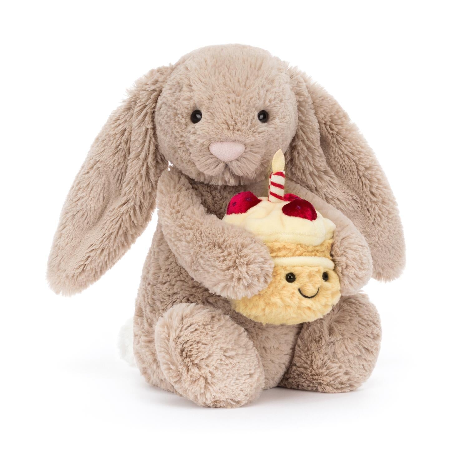 Kuscheltier Hase Bashful "Geburtstag" - 31 cm (Braun)