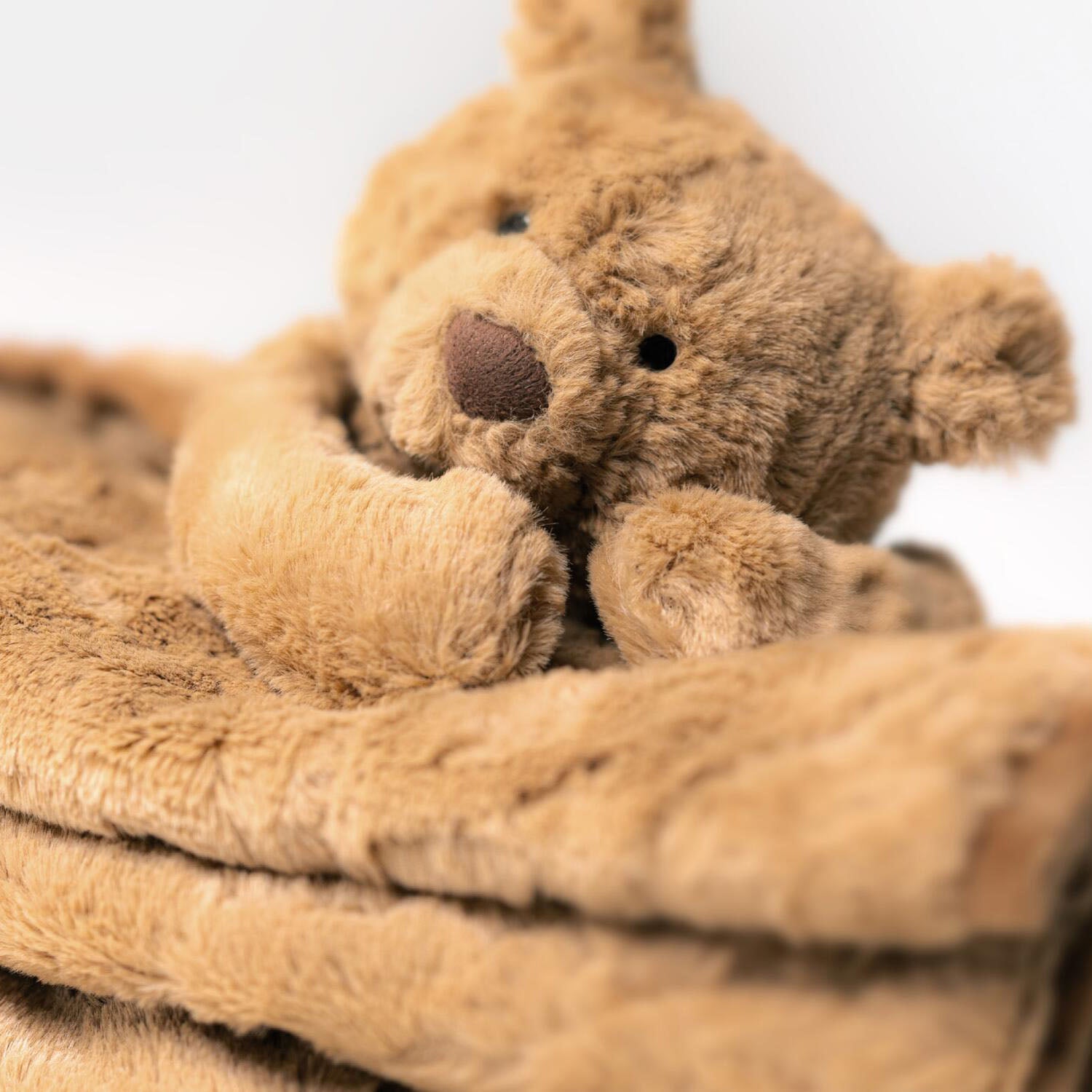 Kuscheldecke Bär "Bartholomew" - 70x56 cm (Braun)