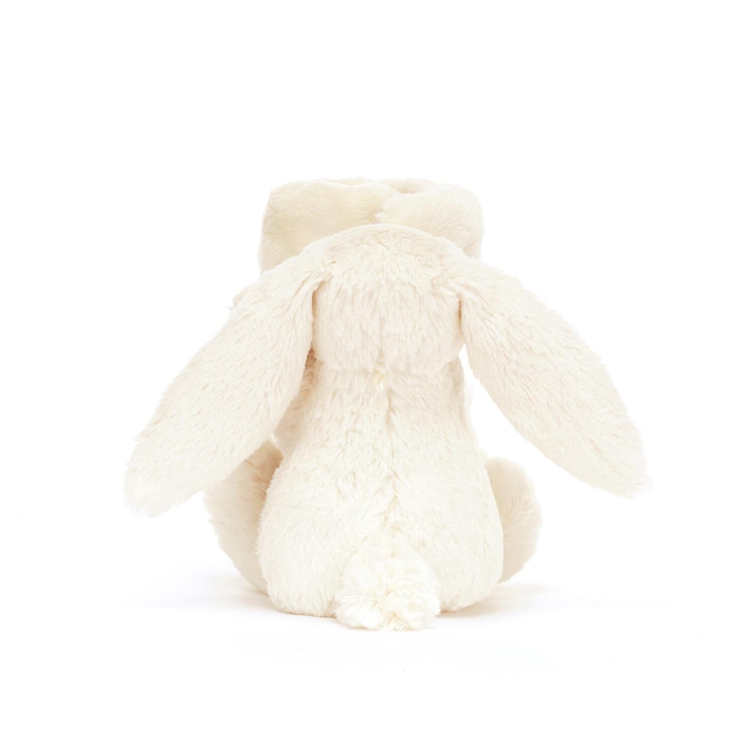 Kuscheldecke Hase "Blossom Berry" - 34x34 cm (Creme)