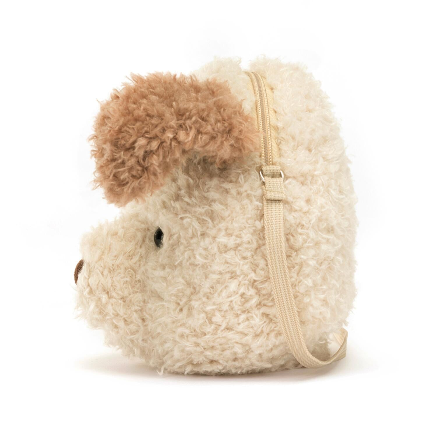 Kuscheltier Tasche "Little Pup" - 19 cm (Creme)