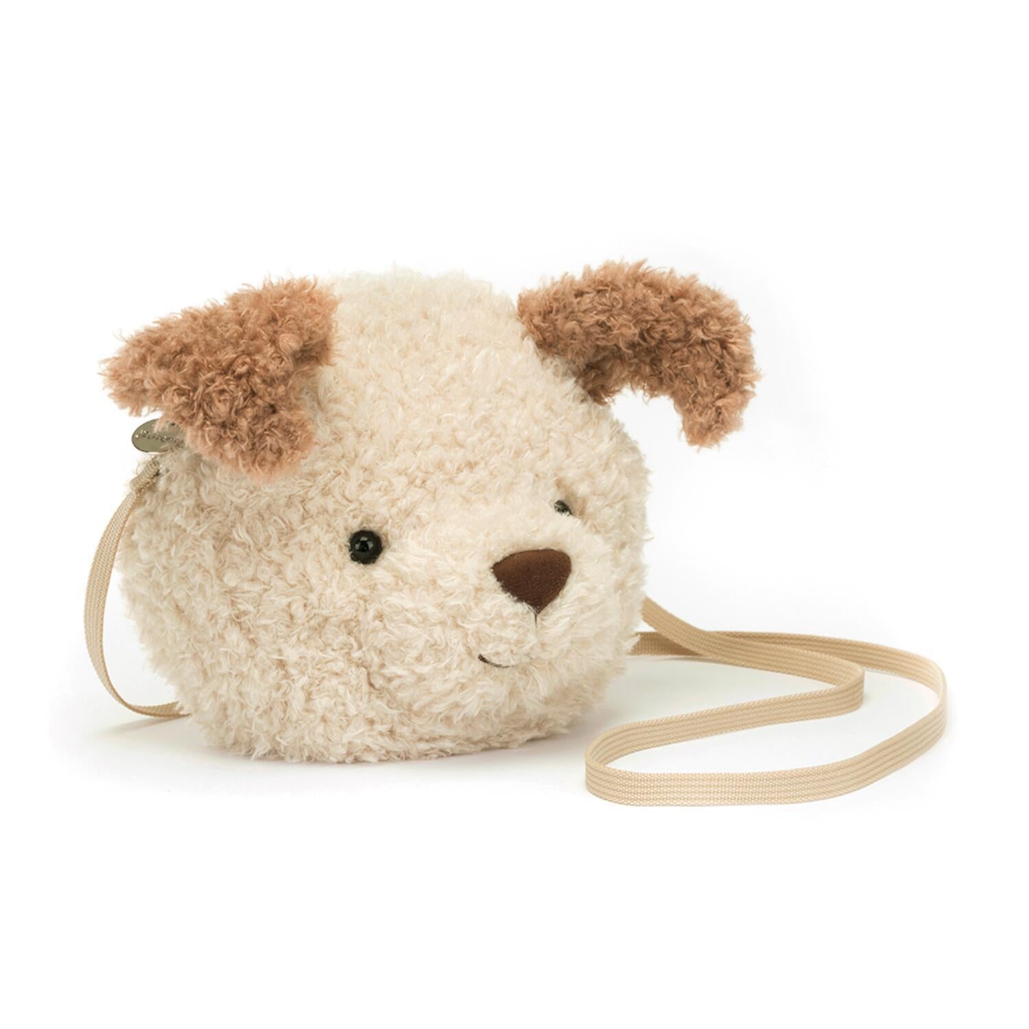 Kuscheltier Tasche "Little Pup" - 19 cm (Creme)