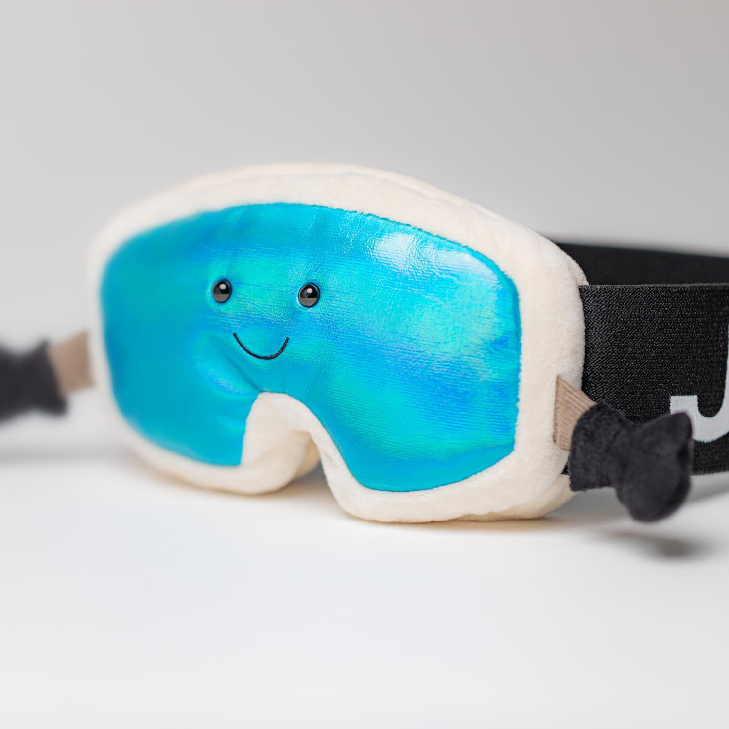 Kuscheltier Skibrille "Amuseables Sports" - 17 cm (Creme/Aqua)