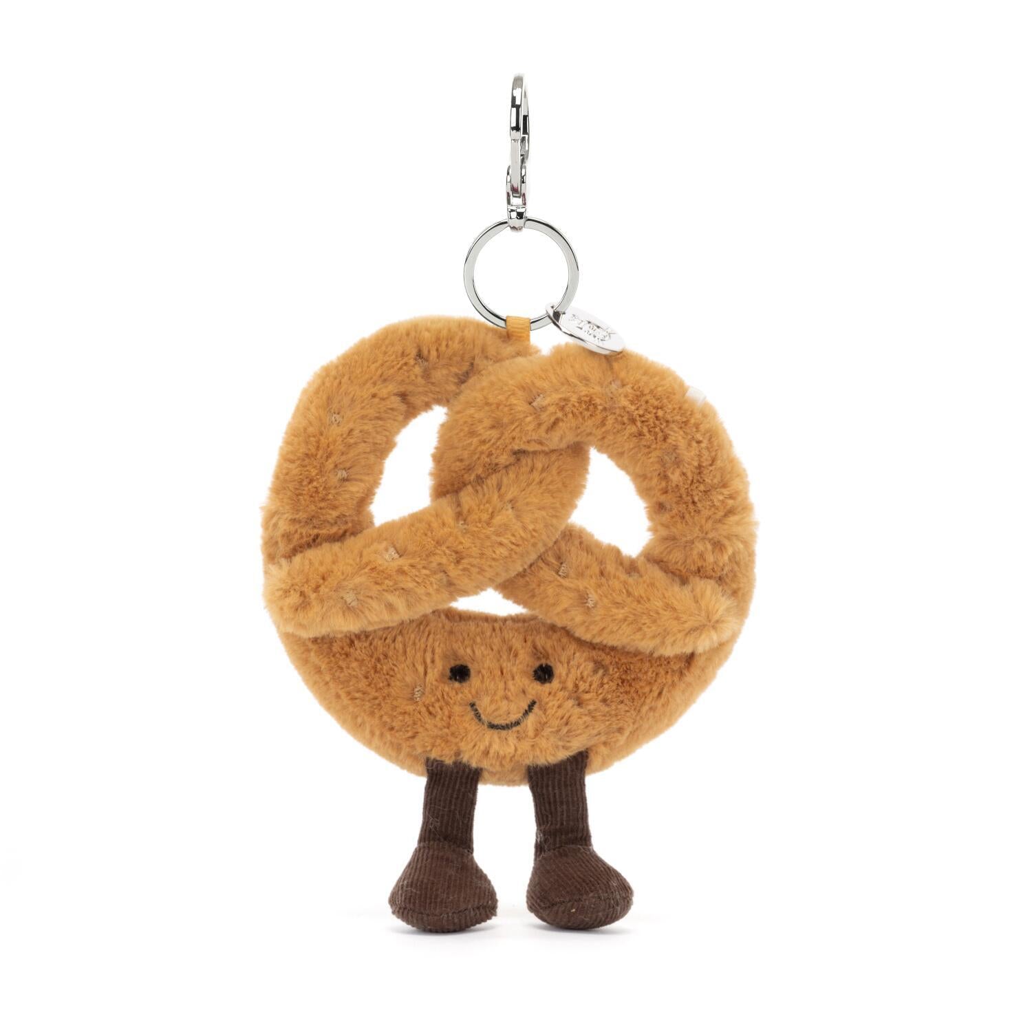 Taschenanhänger Brezel "Amuseable" - 17 cm (Braun)