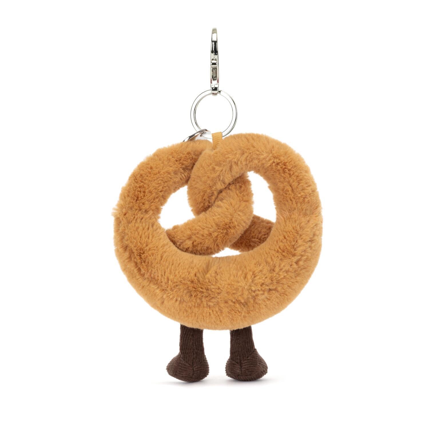 Taschenanhänger Brezel "Amuseable" - 17 cm (Braun)