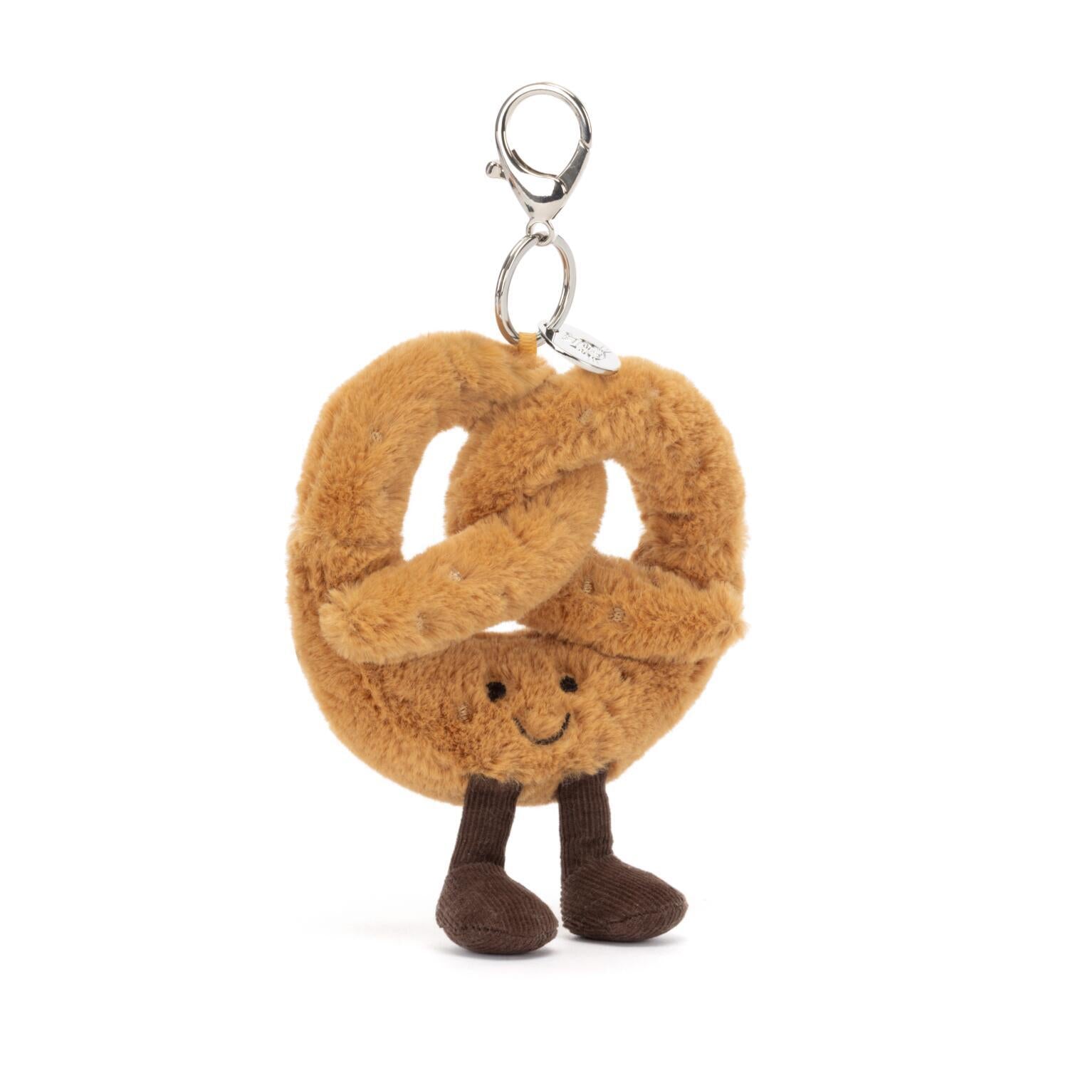 Taschenanhänger Brezel "Amuseable" - 17 cm (Braun)