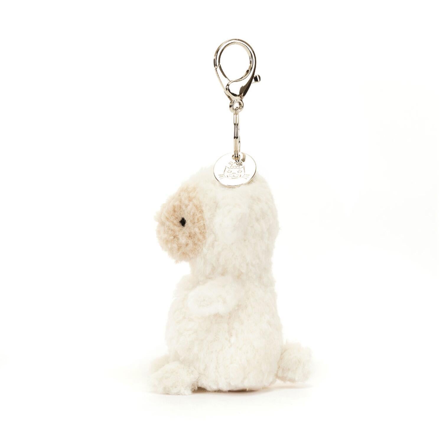 Taschenanhänger "Lämmchen" - 17 cm (Creme)