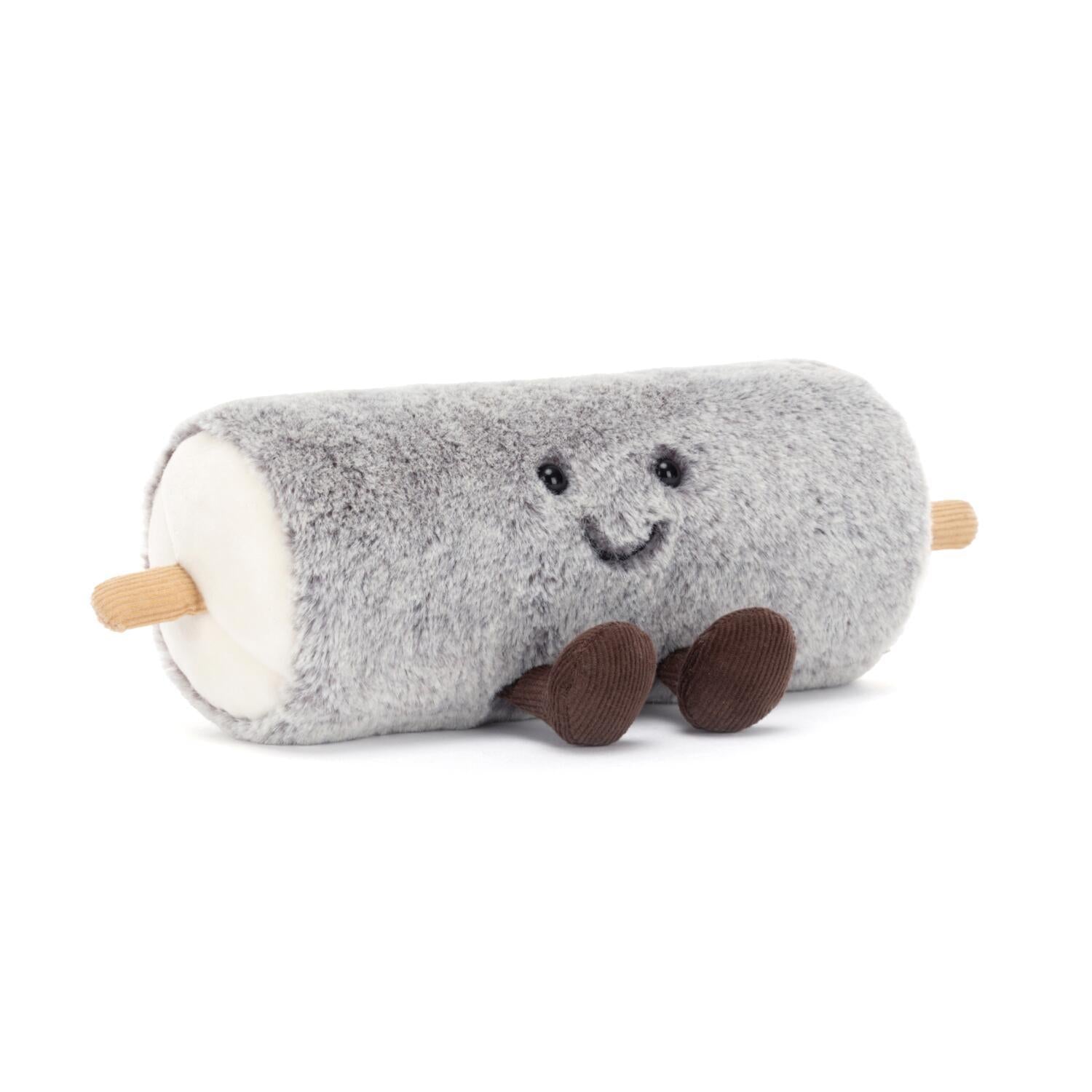 Kuscheltier Ziegenkäse "Amuseable" - 20 cm (Grau/Weiß)