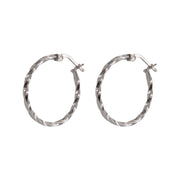 Creole "Marina" - 2,4 cm (Silber)