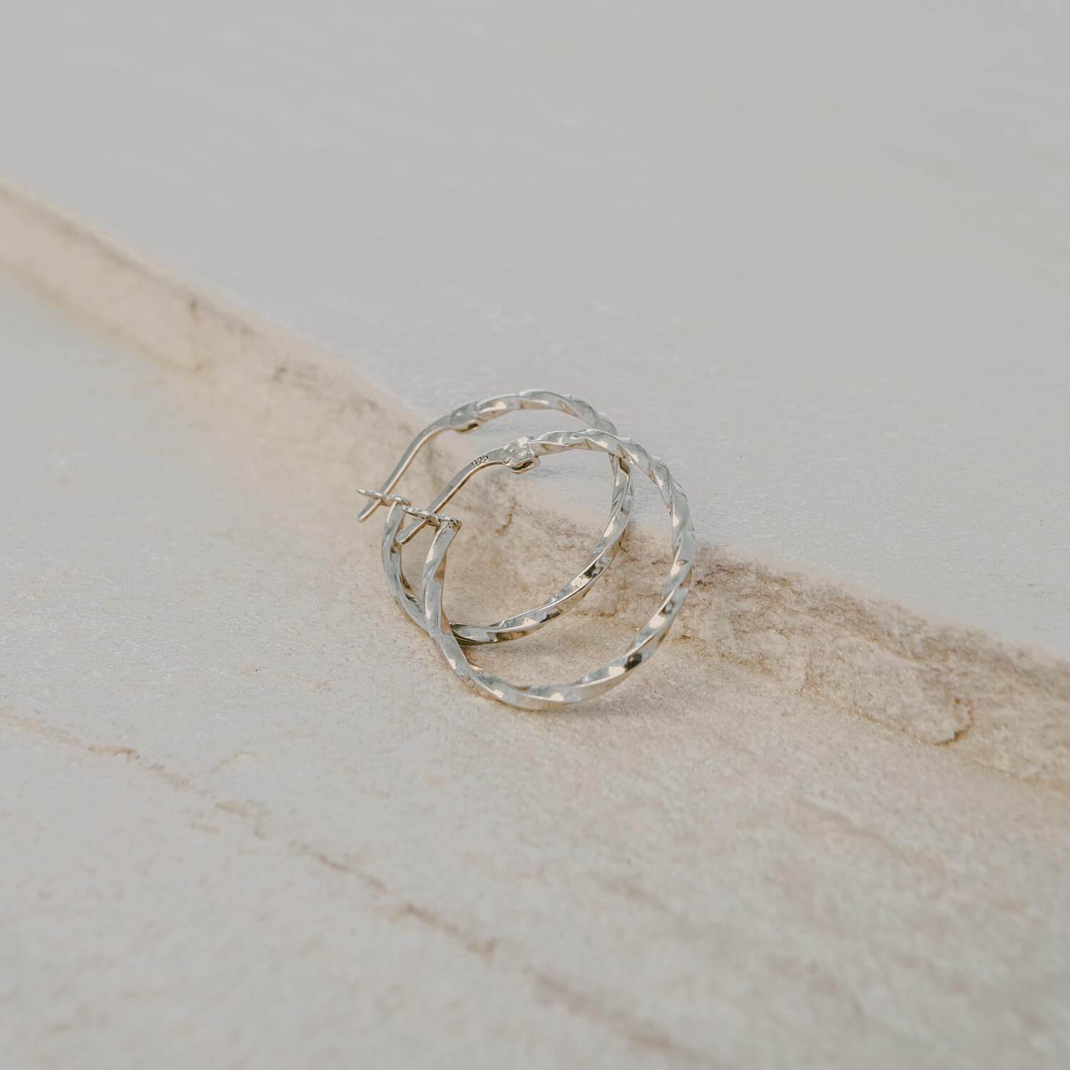 Creole "Marina" - 2,4 cm (Silber)