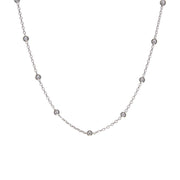 Kette "Marie" mit Kugeln - 40-45,5 cm (Silber)