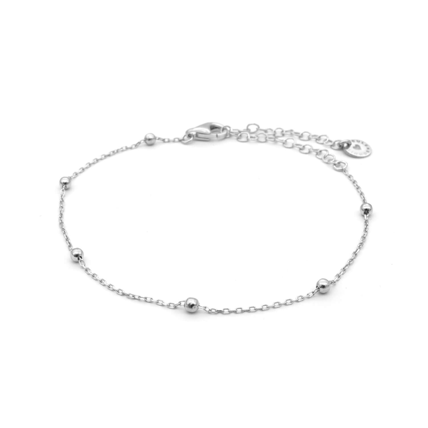 Armband "Marie" mit Kugeln - 16,5-22 cm (Silber)