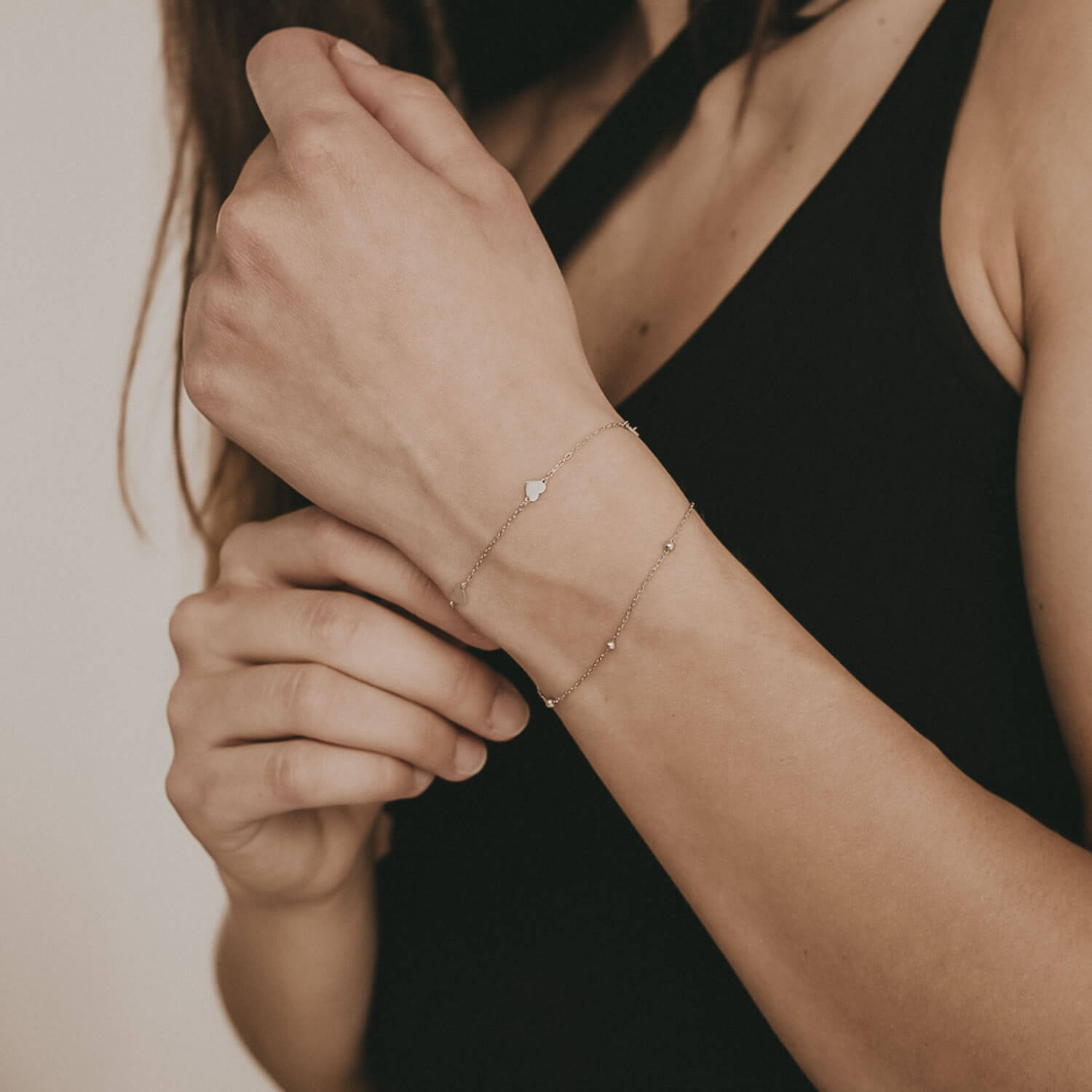 Armband "Lisa" - 15-20,5 cm (Silber)