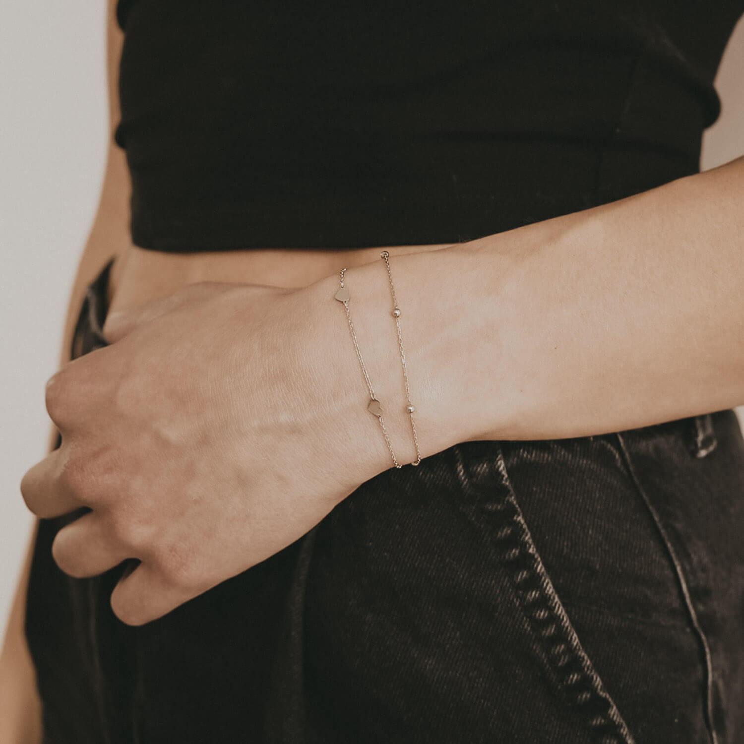 Armband "Lisa" - 15-20,5 cm (Silber)