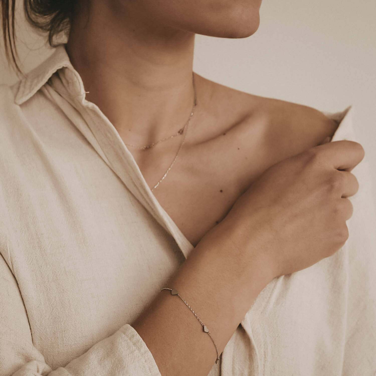 Armband "Lisa" - 15-20,5 cm (Silber)