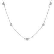 Herz-Kette "Lisa" - 40-45,5 cm (Silber)