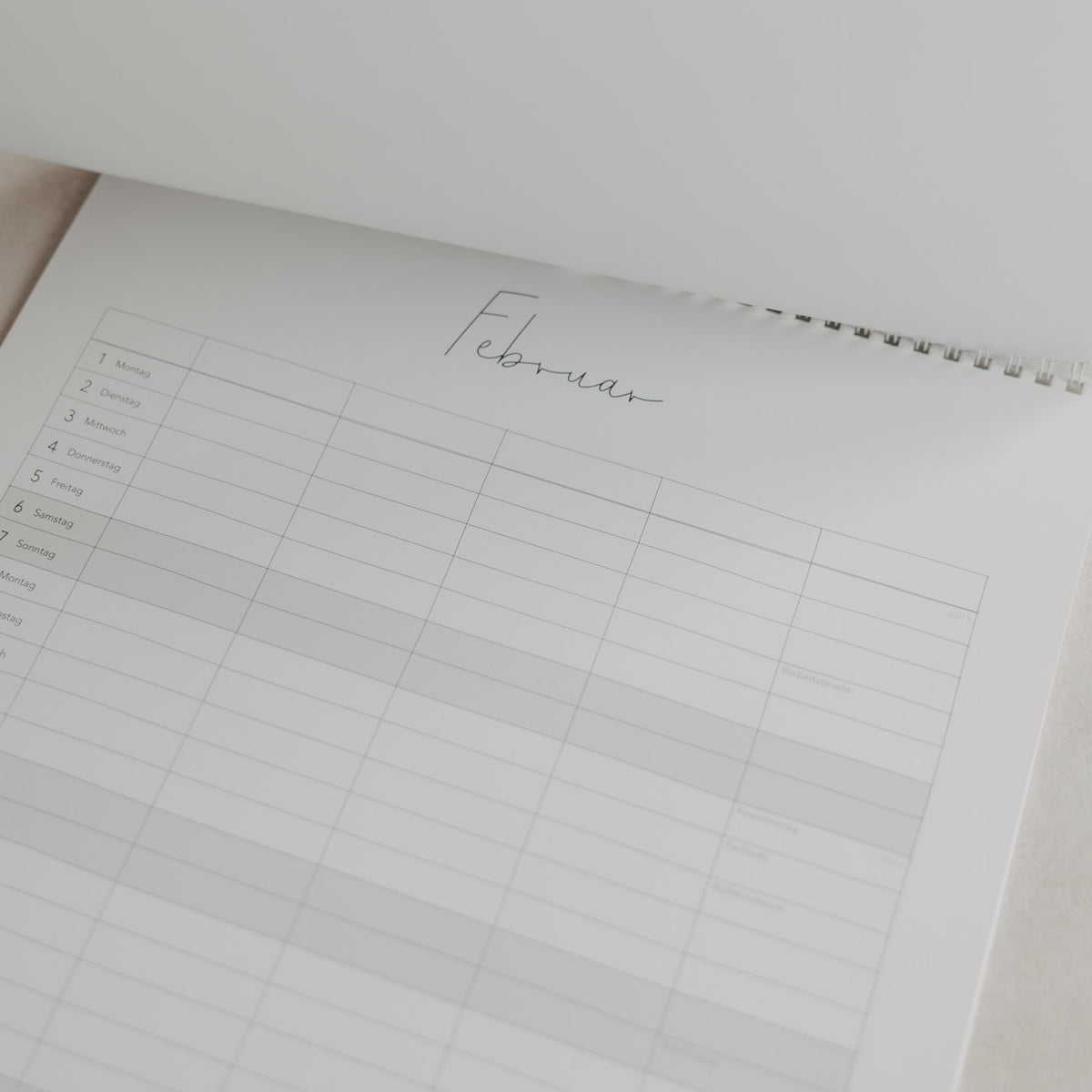 Familienkalender 2027 - A3 (Weiß)