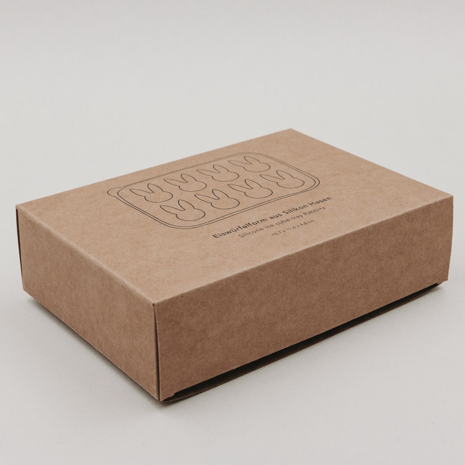 Eiswürfelform "Hase" - 16,7x11,6x4,6 cm (Grau)