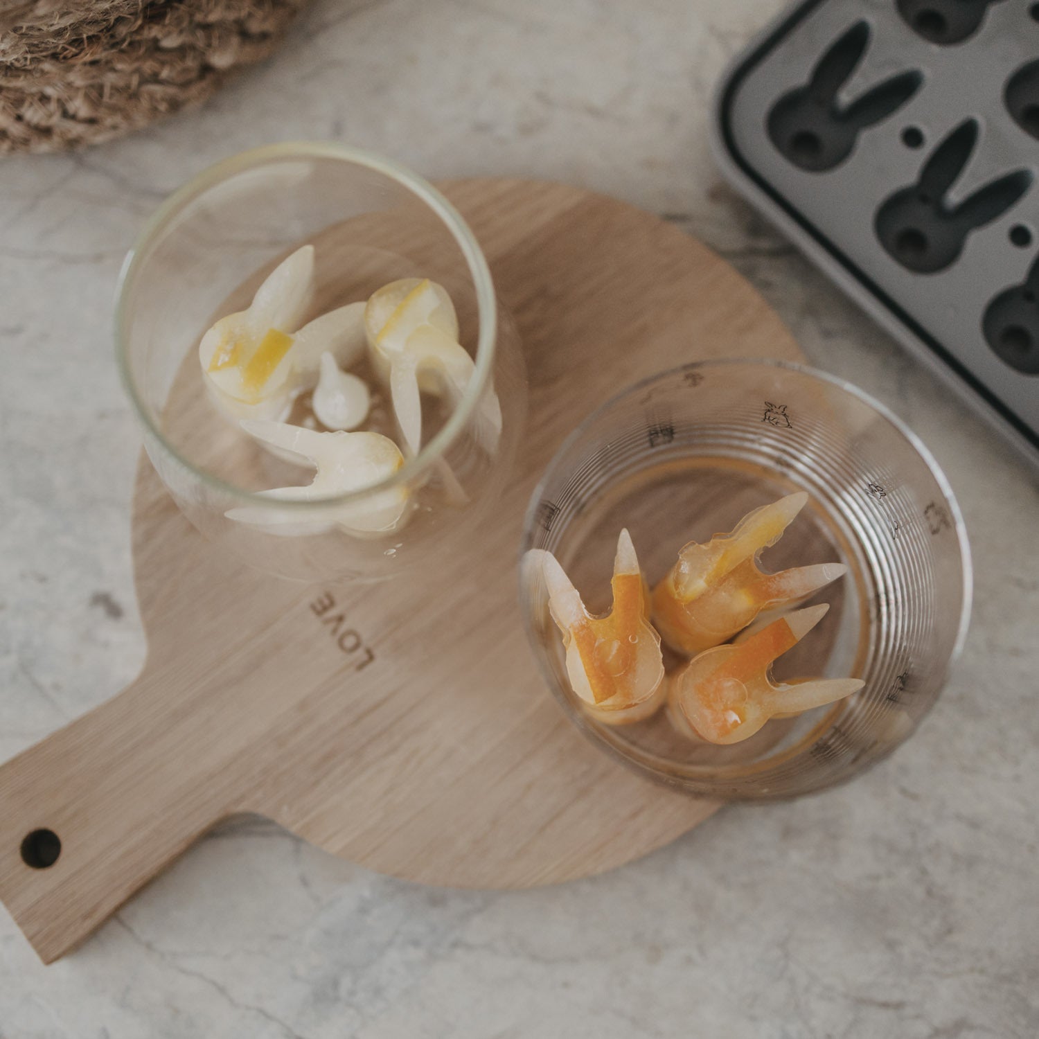 Eiswürfelform "Hase" - 16,7x11,6x4,6 cm (Grau)