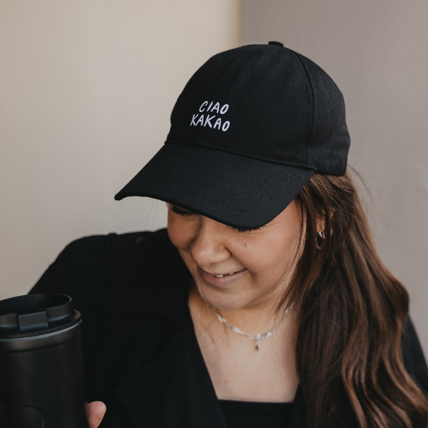 Cap "Ciao Kakao" (Schwarz)