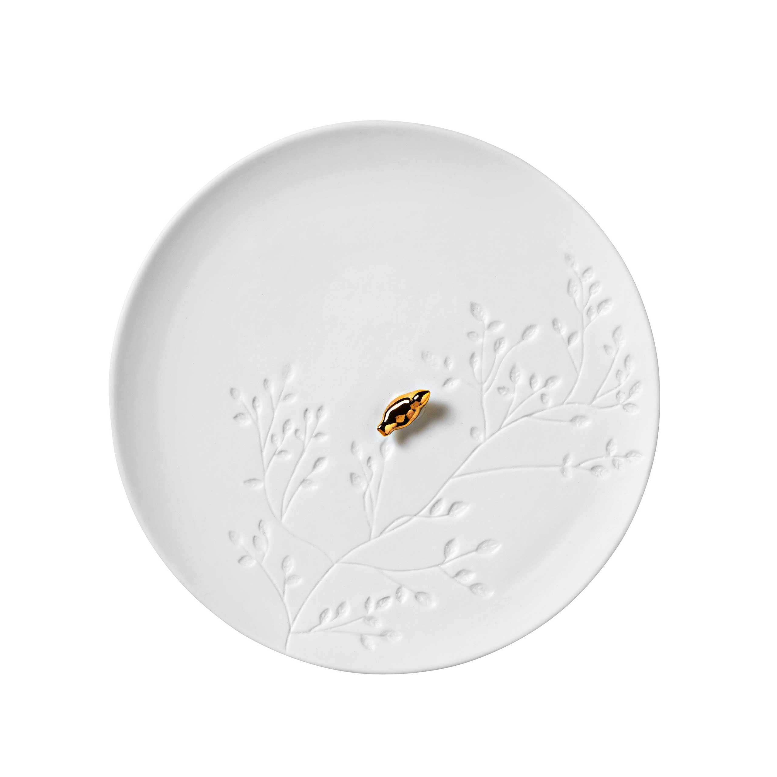 Kleiner Dekoteller "Zuhause" (Gold) von räder Design