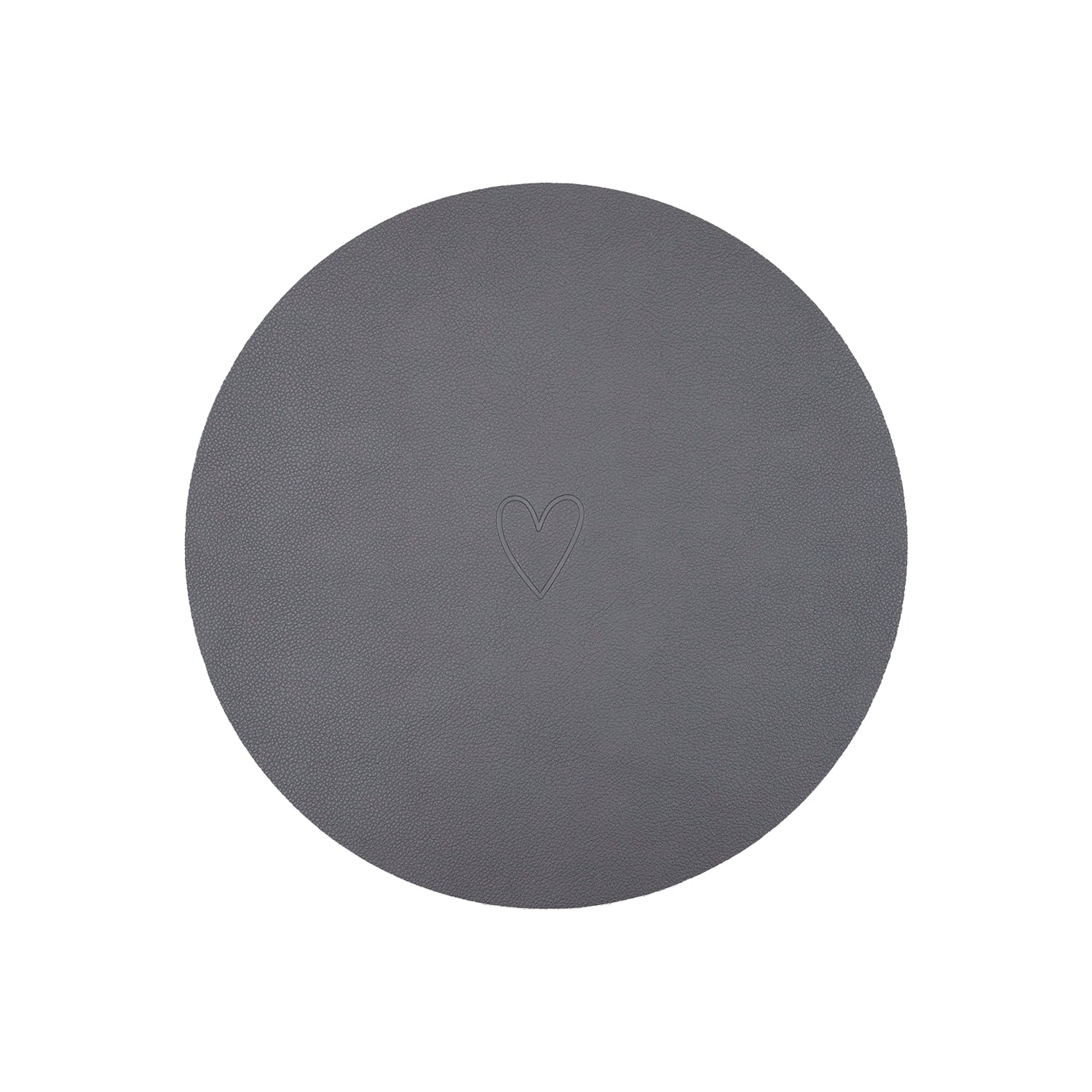Wendbares Platzset "Herz" (Grau)