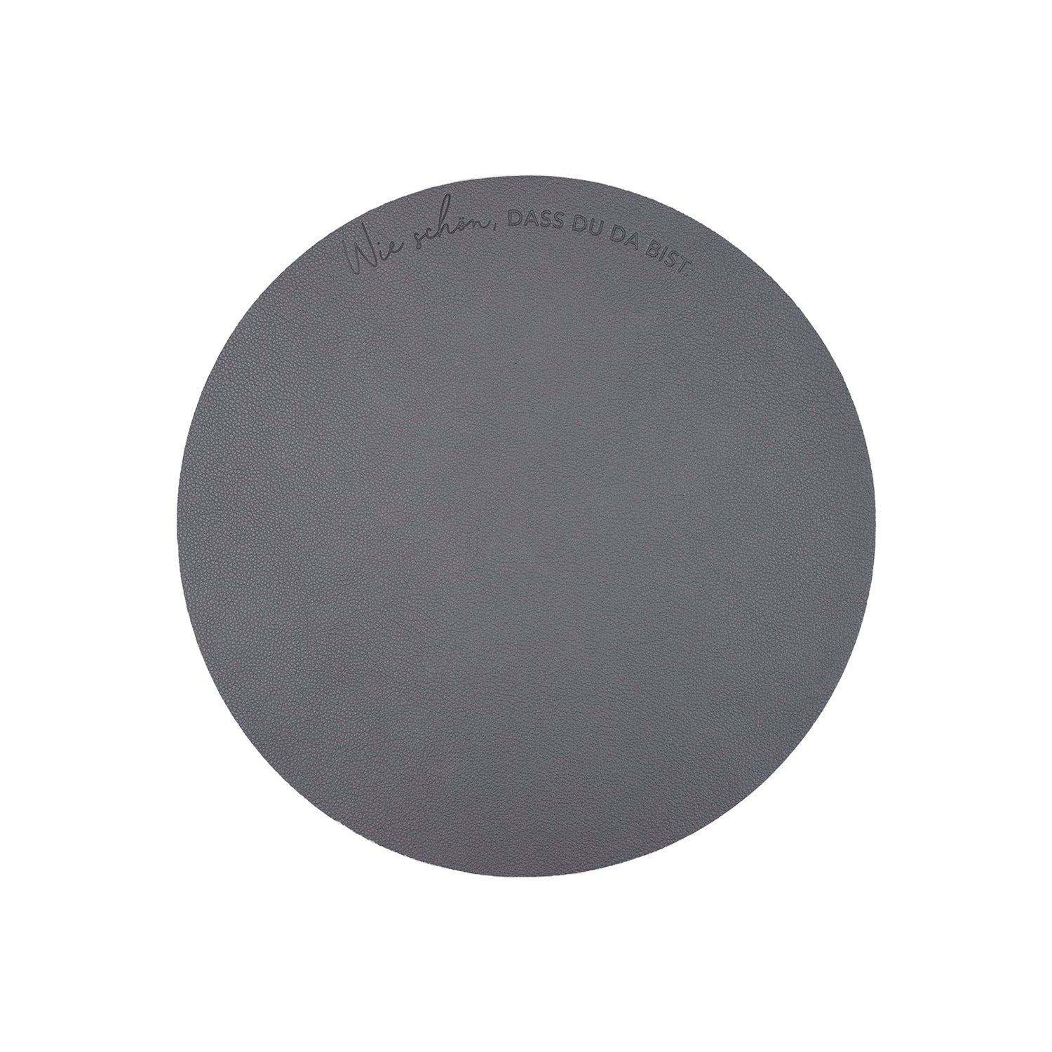 Wendbares Platzset "Wie schön" (Grau)