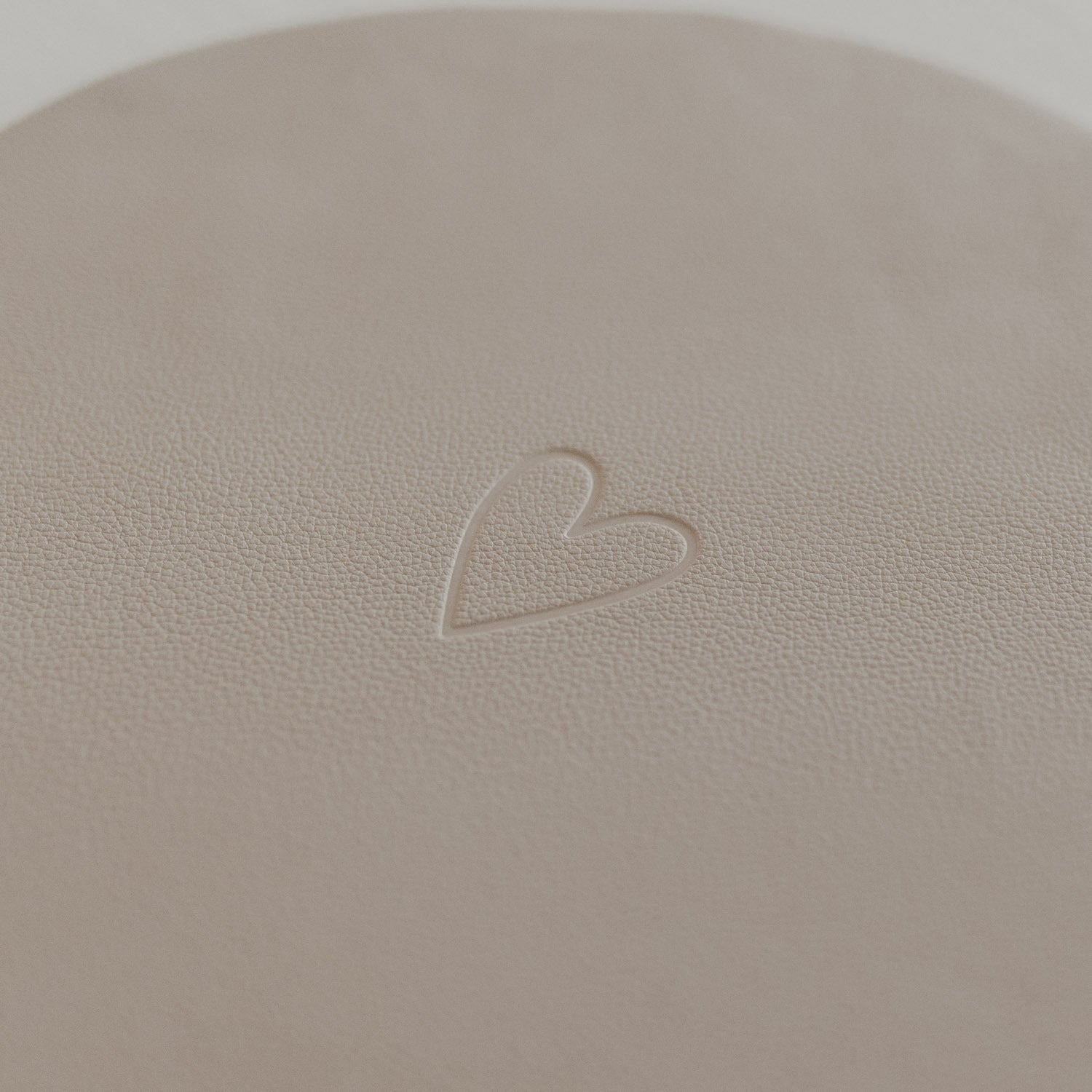 Wendbares Platzset "Herz" - 35 cm (Creme)