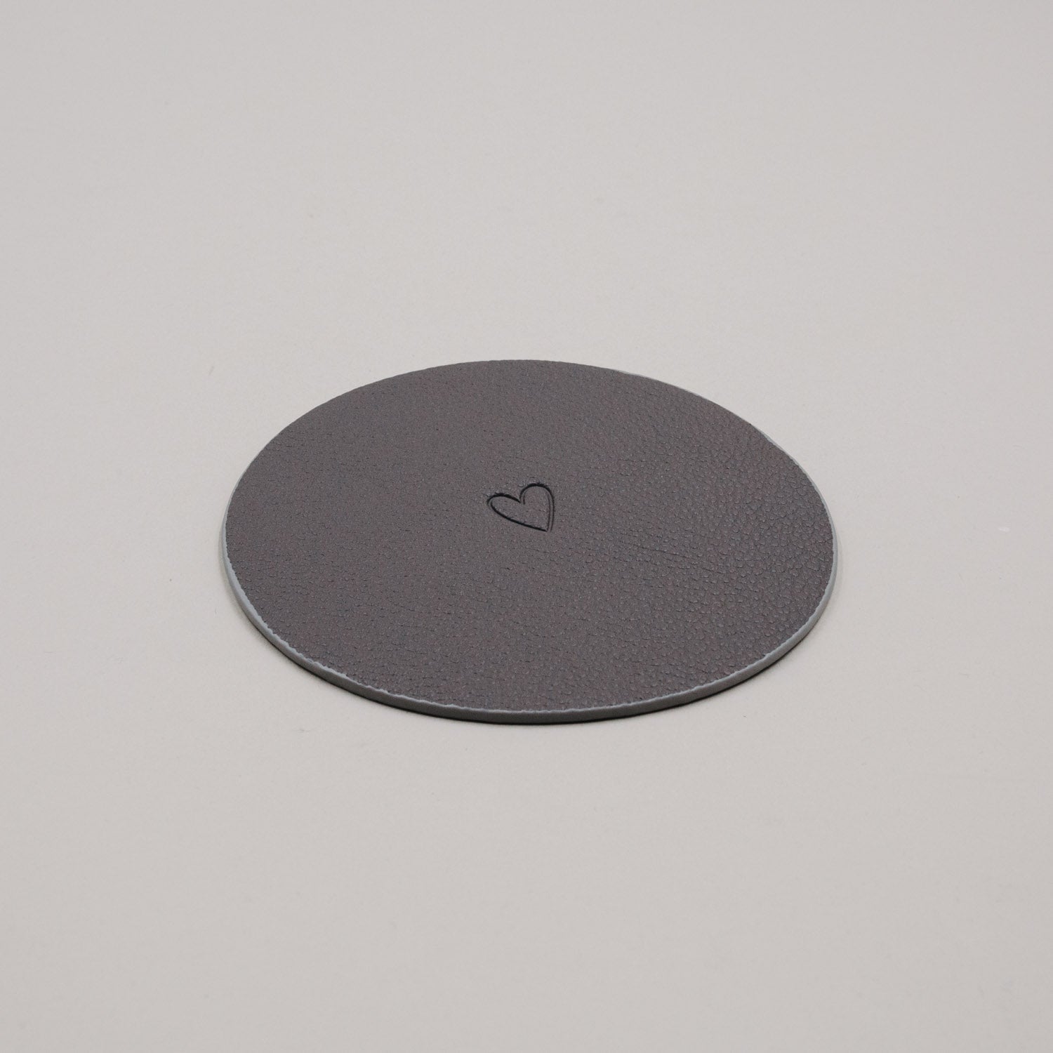 Wendbare Untersetzer "Herz" - 2er Set (Grau)