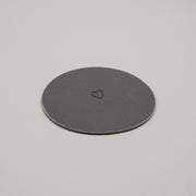 Wendbare Untersetzer "Herz" - 2er Set (Grau)