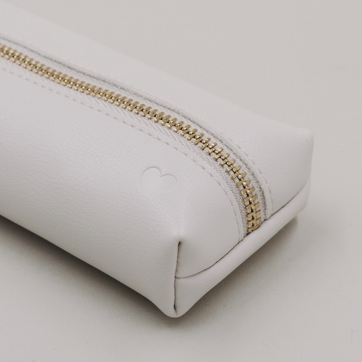 Federtasche "Herz" (Creme)