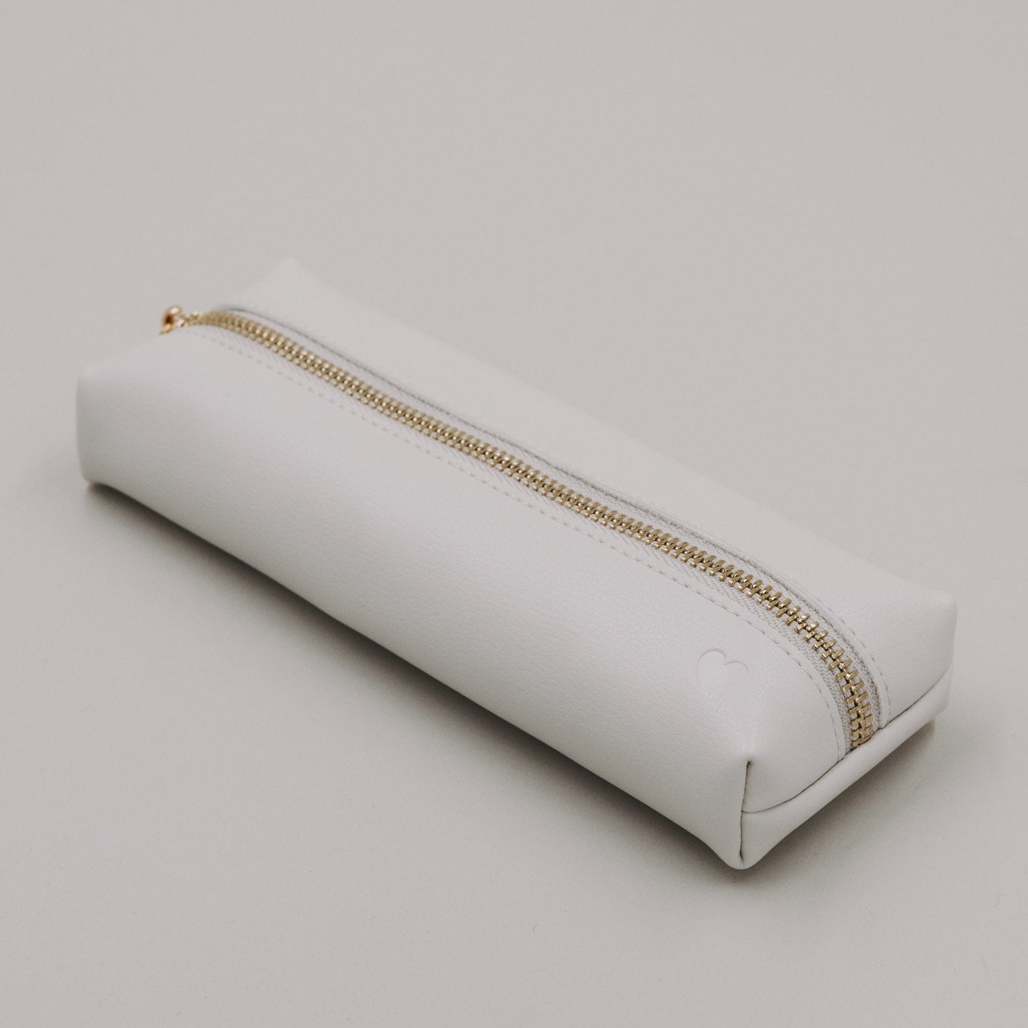 Federtasche "Herz" (Creme)