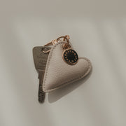 Schlüsselanhänger "Herz" - 3x6,8 cm (Creme)