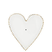 Tablett "Heart" - 18,5x17,5x1,8 cm (Weiß)