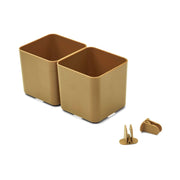 Aufbewahrungsbox im 2er-Set "Jamal" - S (Golden Caramel)
