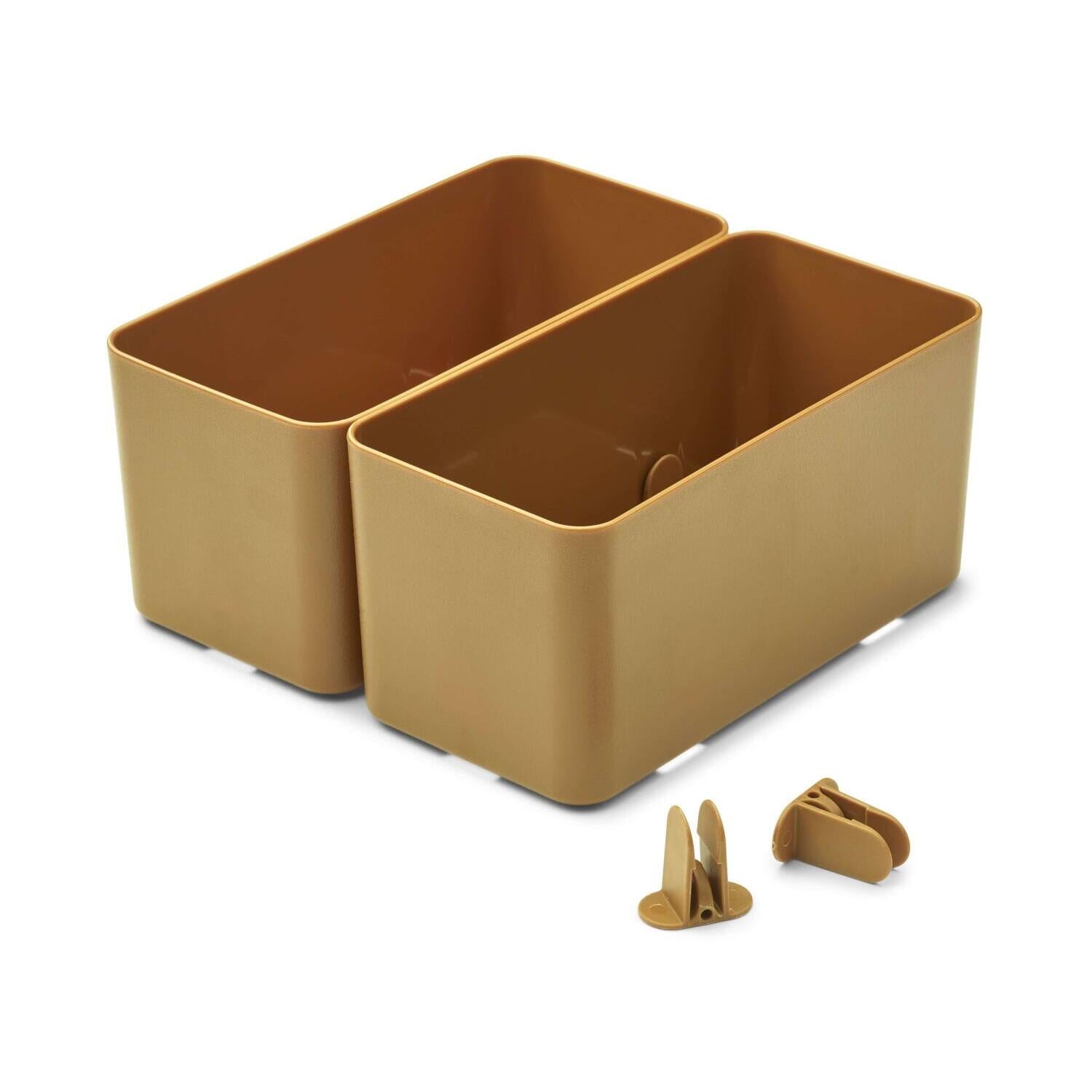 Aufbewahrungsbox im 2er-Set "Jamal" - L (Golden Caramel)