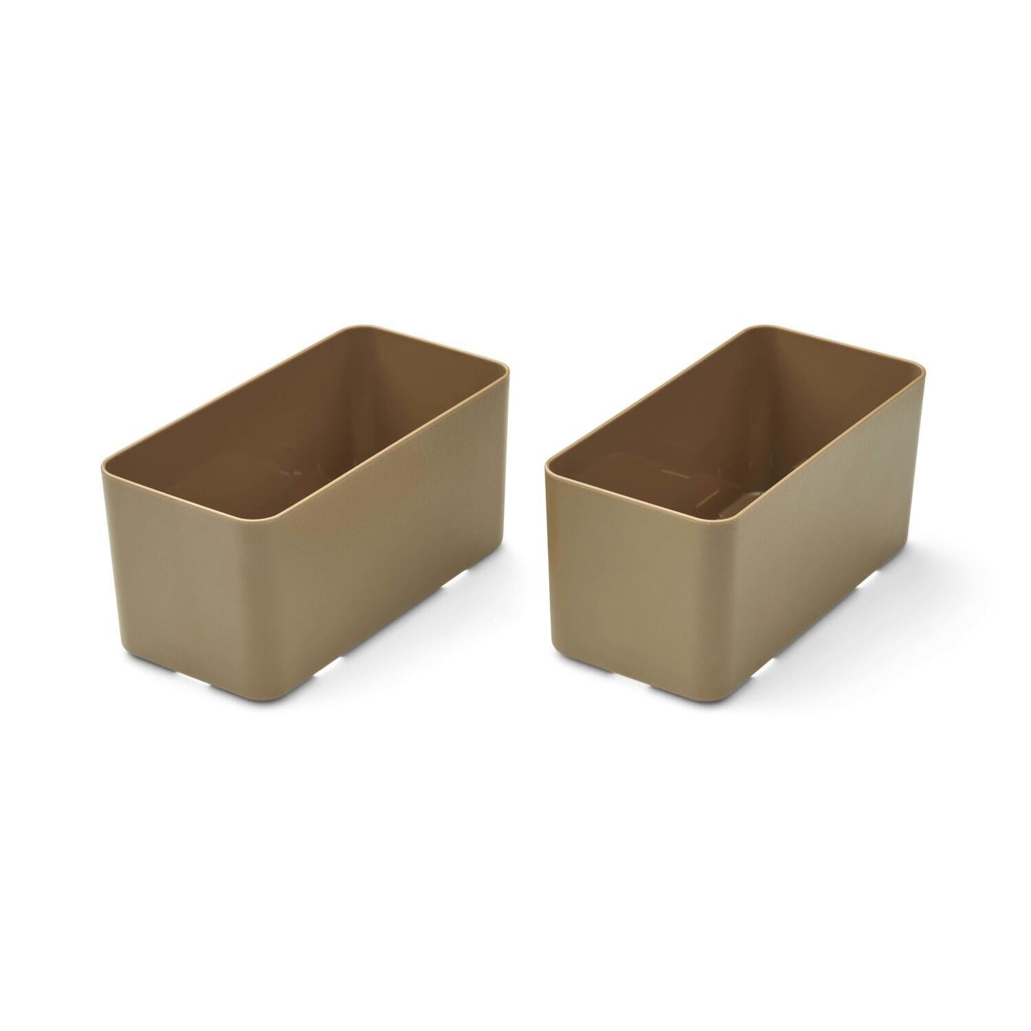 Aufbewahrungsbox im 2er-Set "Jamal" - L (Oat)