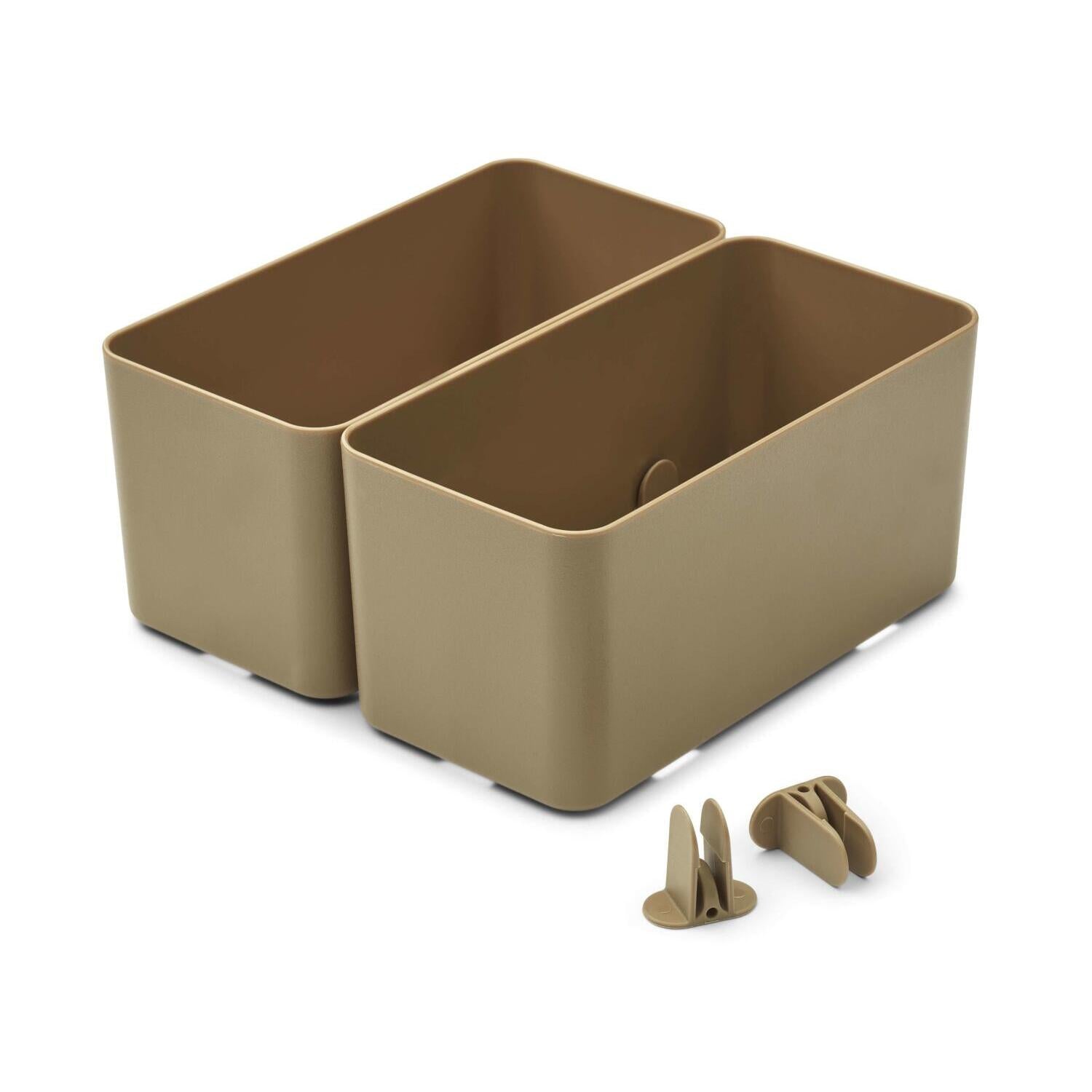 Aufbewahrungsbox im 2er-Set "Jamal" - L (Oat)