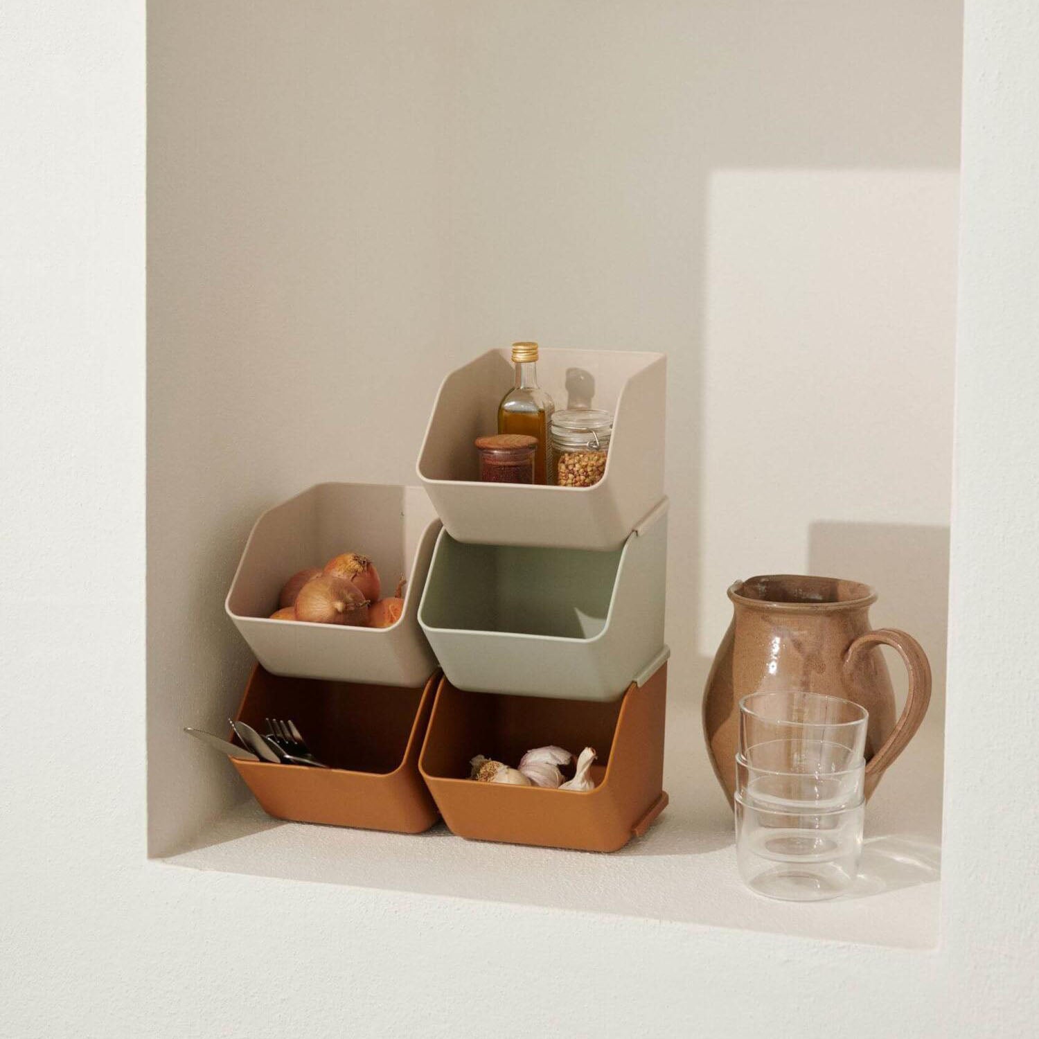 Desktop Organizer "Rosemary" im 2er-Set - S (Sandy)