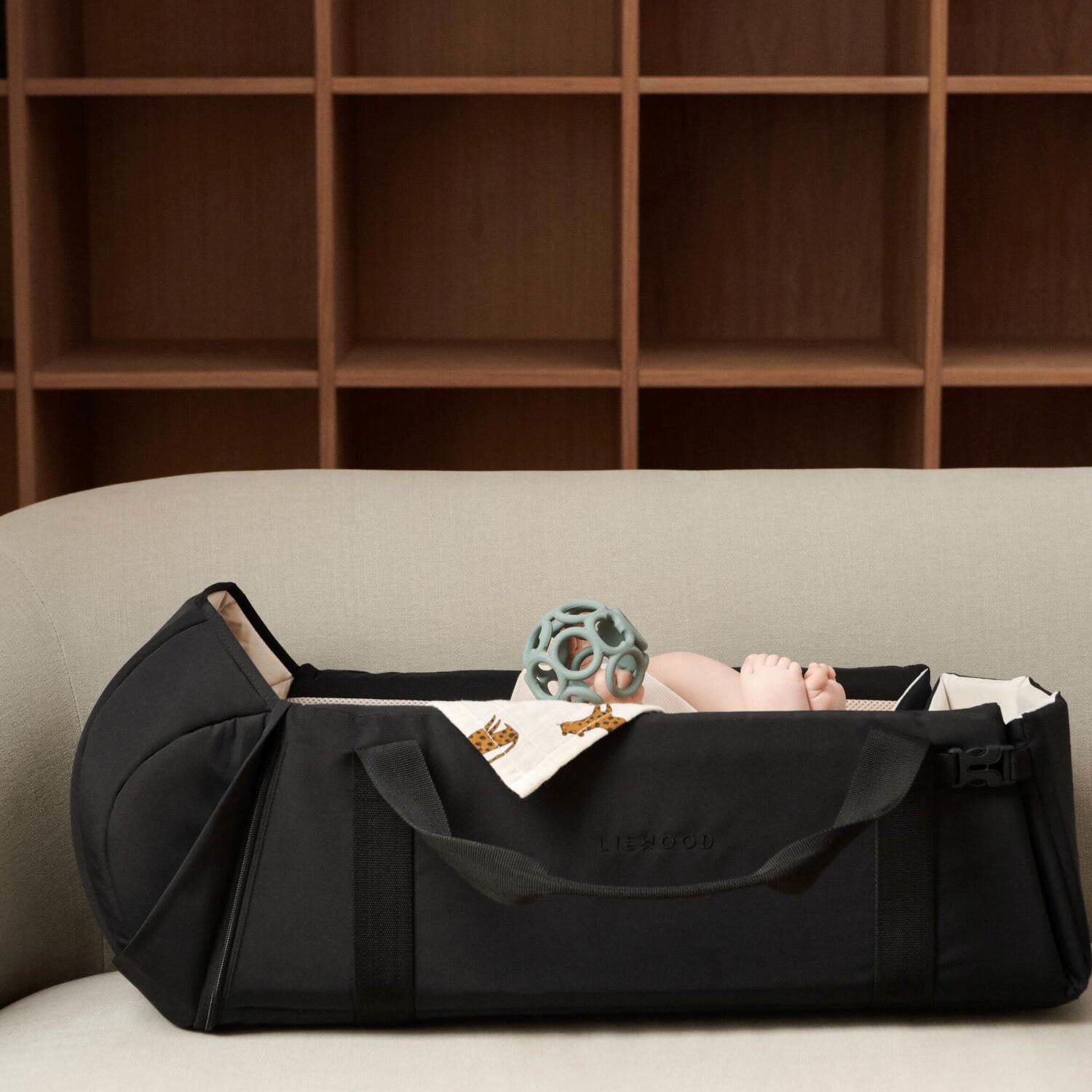Babynest tragbar "Amber" (Schwarz)
