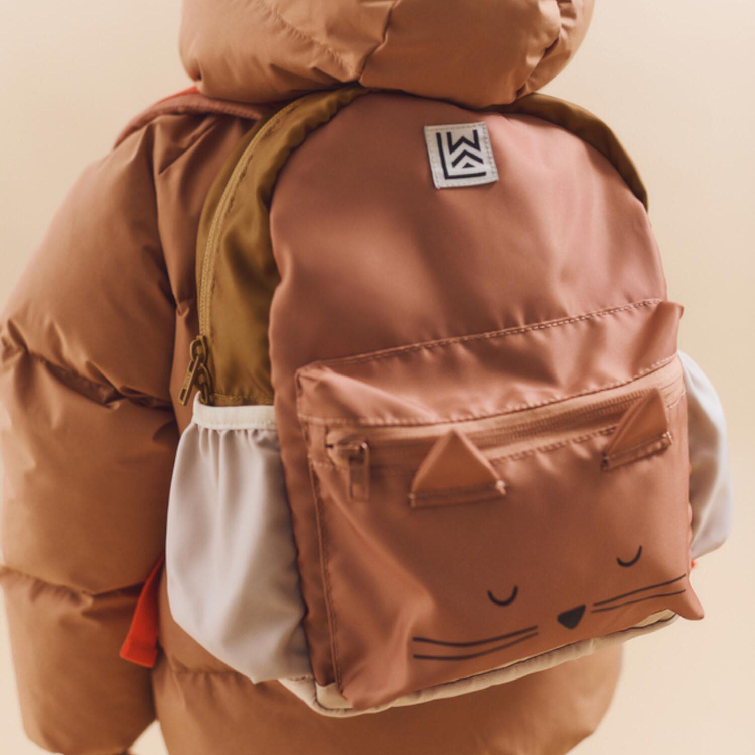 Rucksack "Andreas - Cat" - 11x23x27 cm (Tuscany Rose Multi Mix)