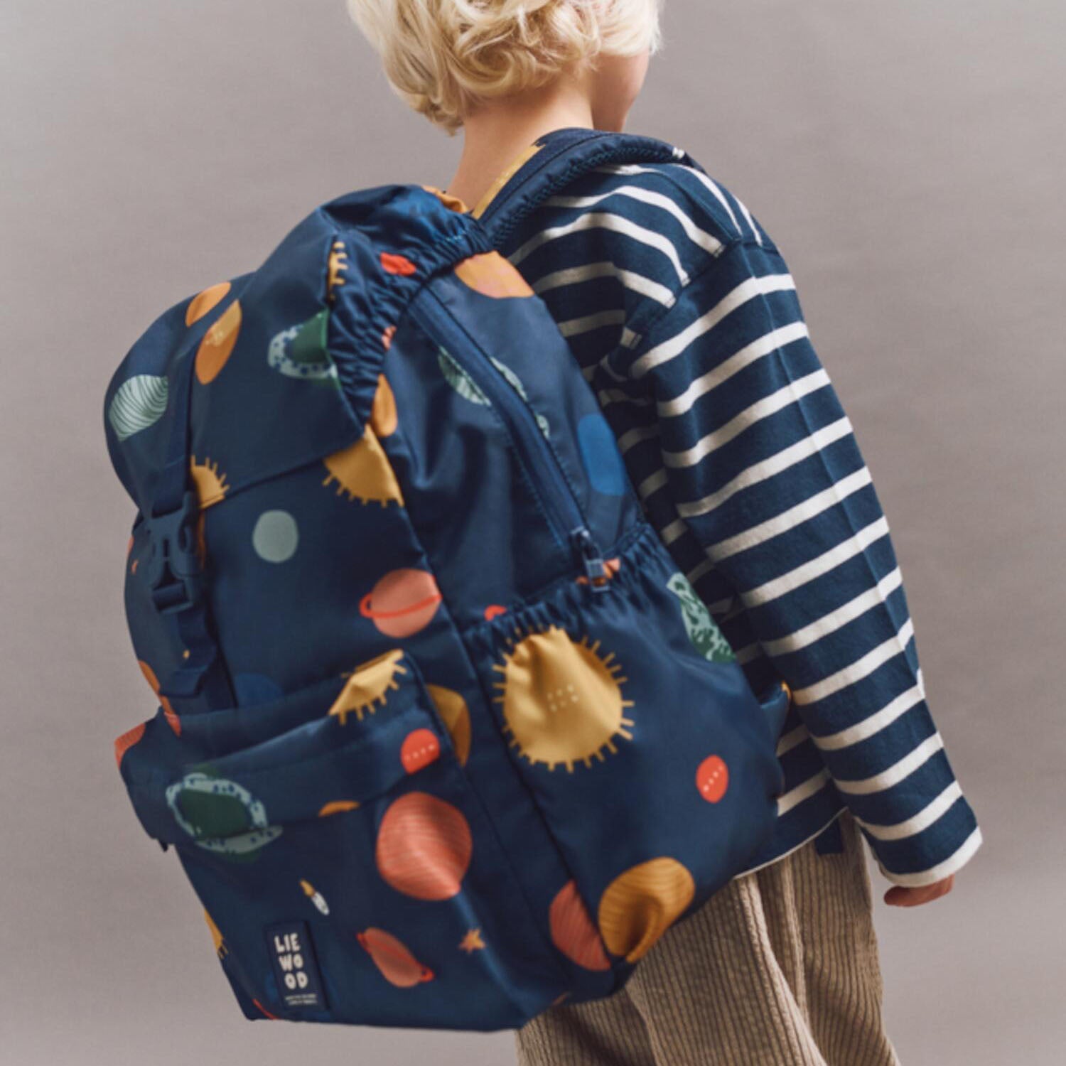 Schulrucksack "Johnny - Universe" - 14x28x36 cm (Classic Navy) Liewood