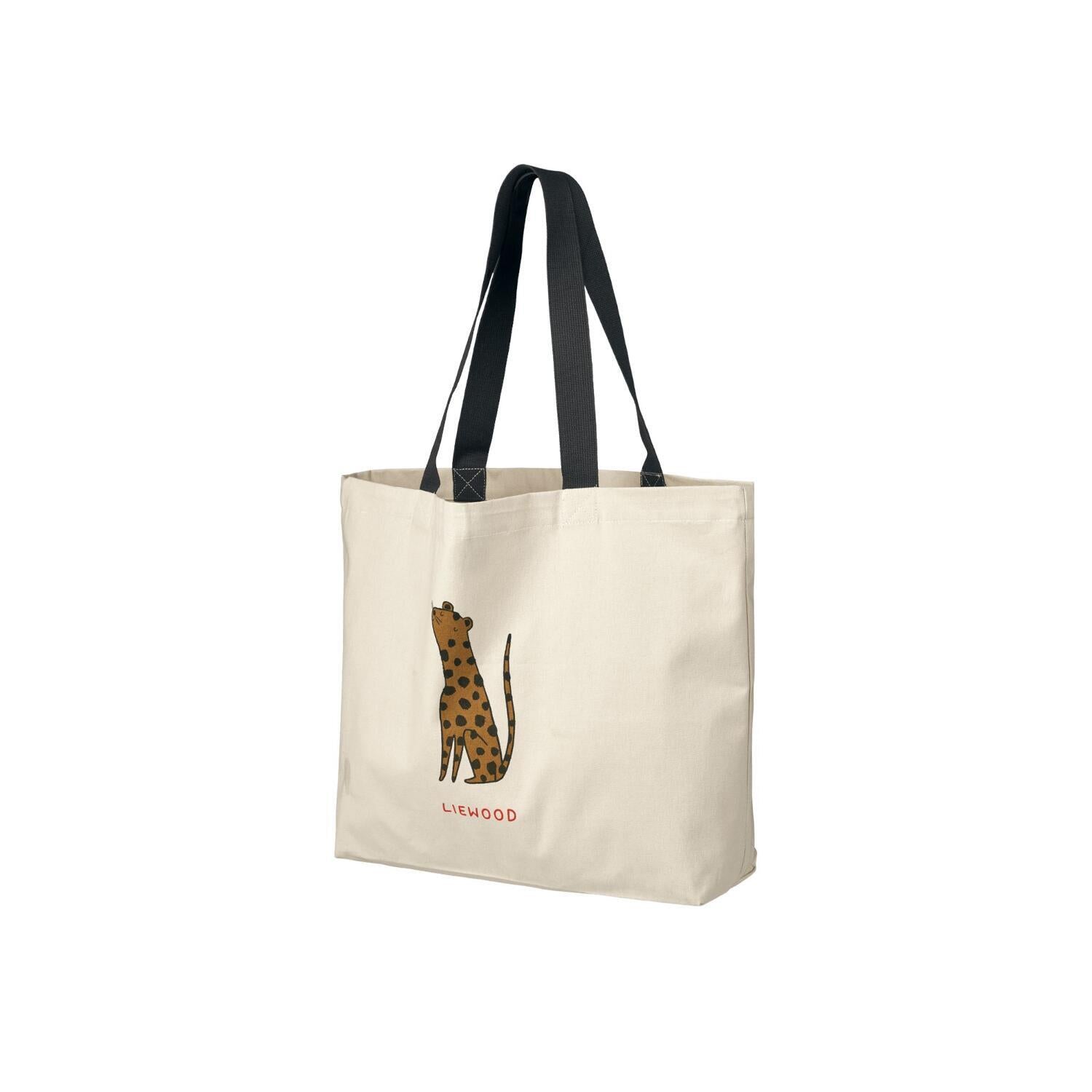 Tragetasche "Big - Leopard" - 54x37 cm (Sandy)
