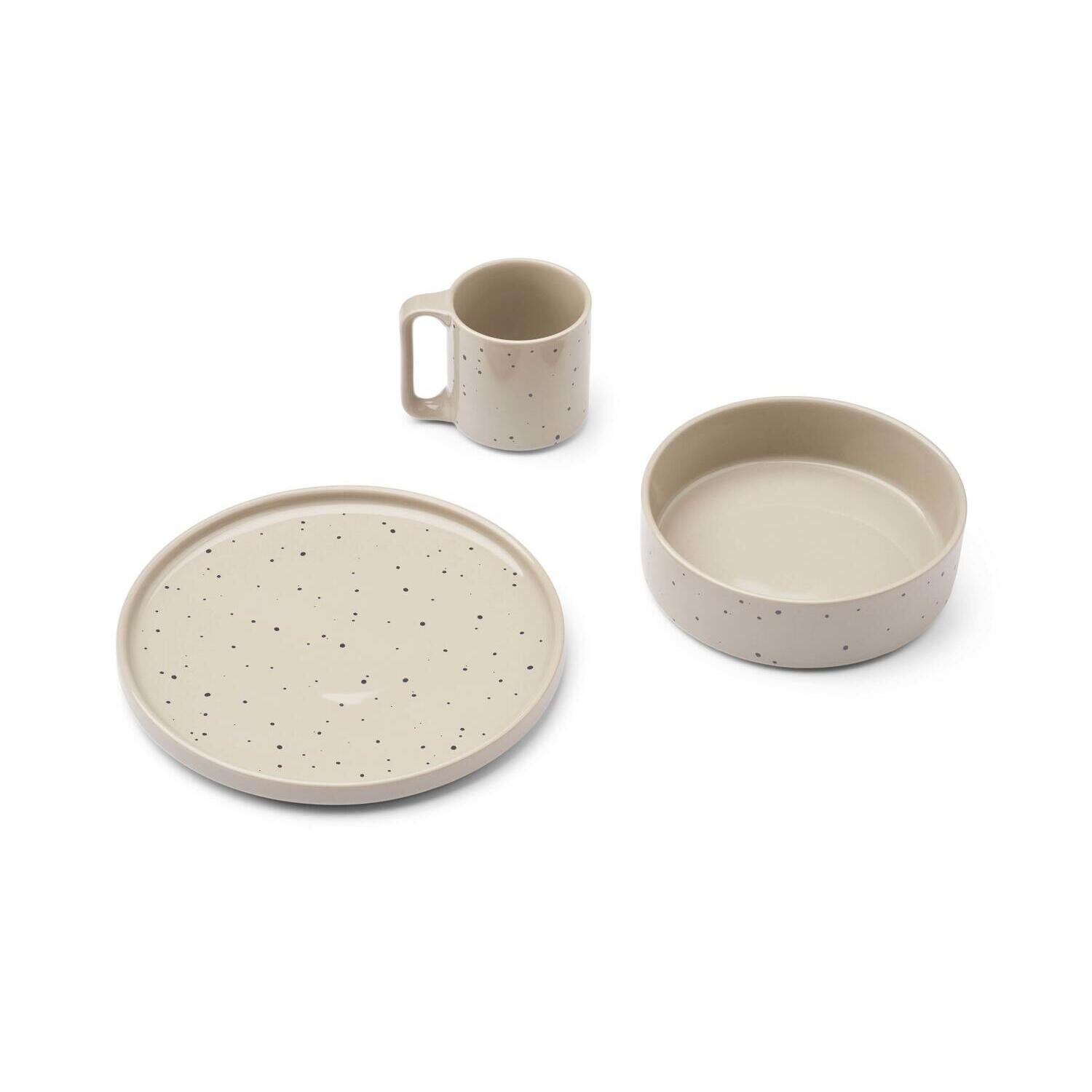 Porzellan-Geschirr "Camren - Splash Dots" (Mist)