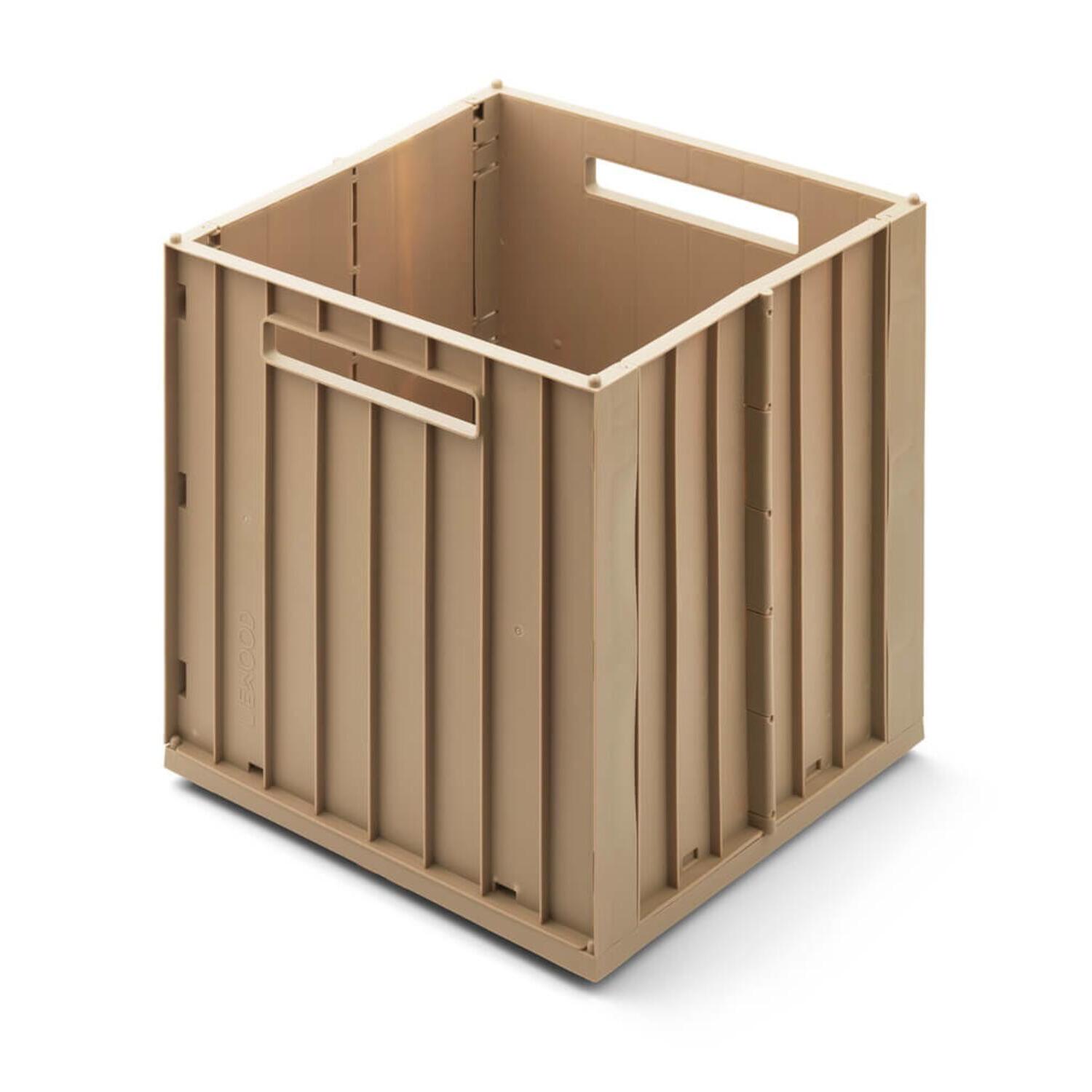 Aufbewahrungsbox mit Deckel "Elijah" - 30,5x32x31,5 cm (Oat)
