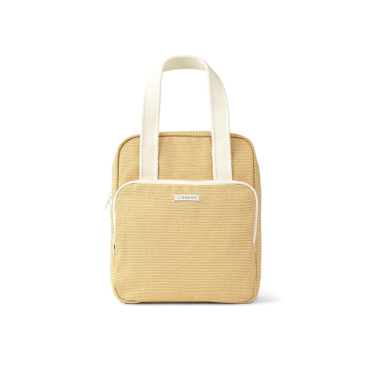 Rucksack "Elsa - Stripe" - 12x24x30 cm (Yellow Mellow/Creme de la Creme)