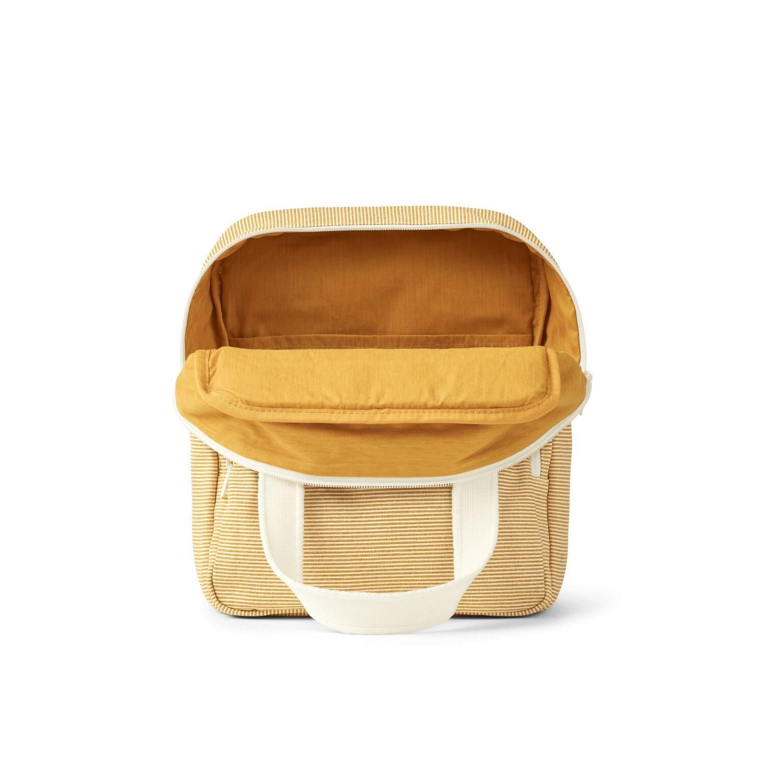 Rucksack "Elsa - Stripe" - 12x24x30 cm (Yellow Mellow/Creme de la Creme)