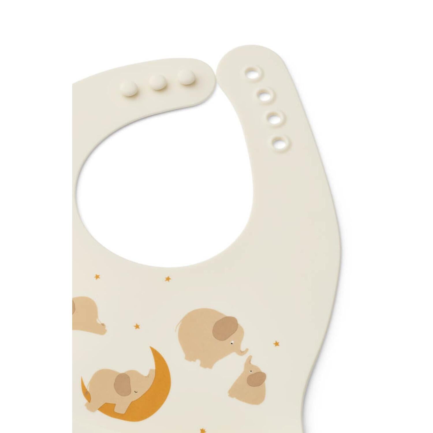 Lätzchen "Ember - Elephant" im 2er-Set - 29,5x22,5 cm (Creme de la Creme)