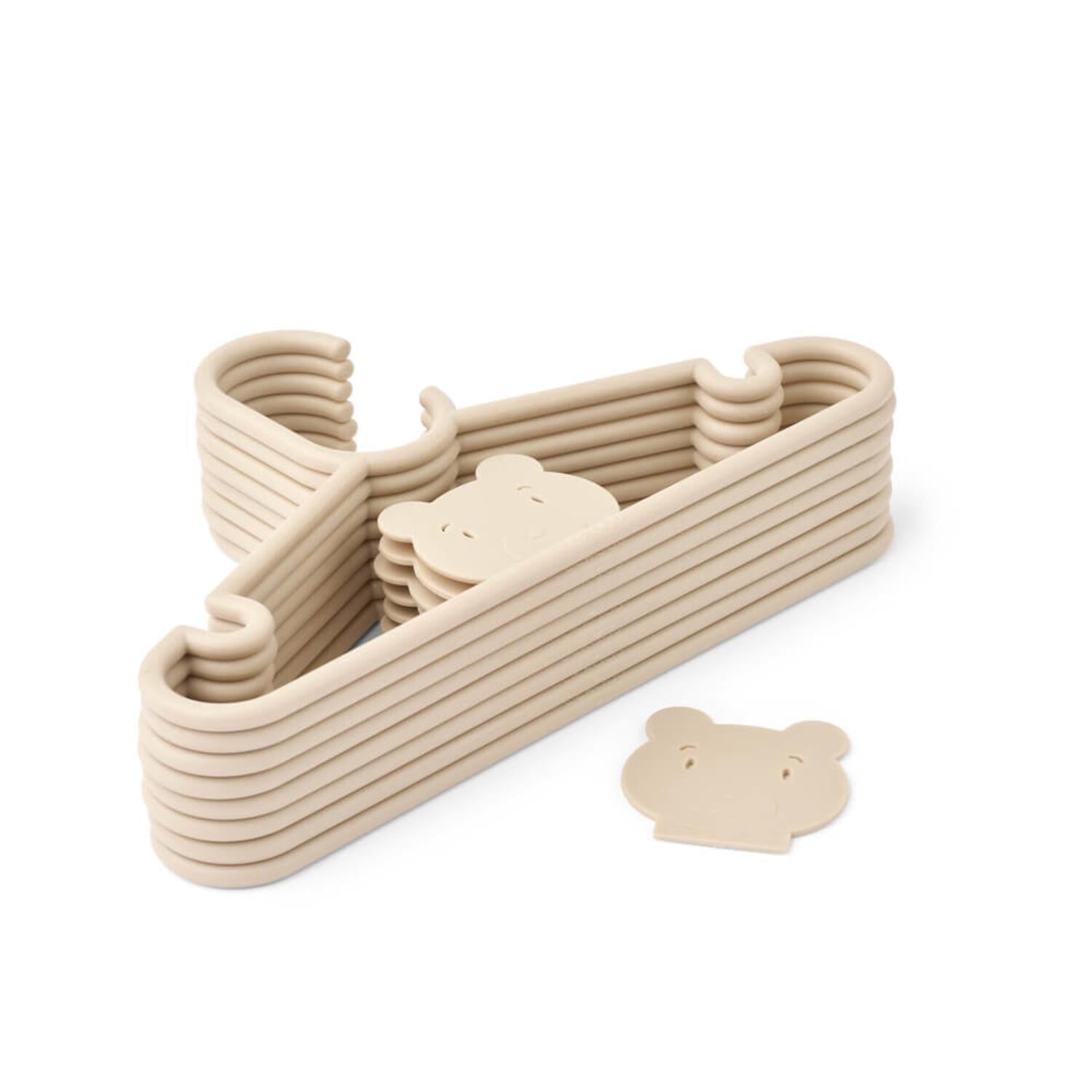 Kleiderbügel "Falton - Mr Bear" im 8er-Set - 30,5x18 cm (Sandy) Liewood