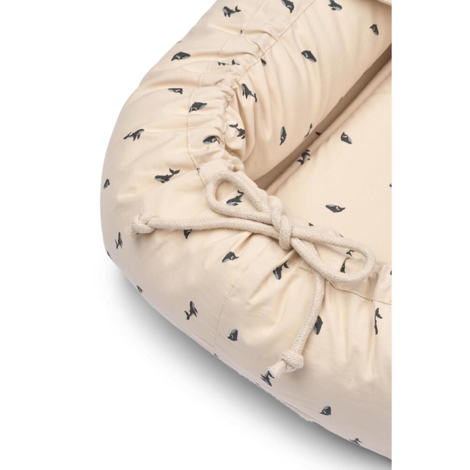Babynest tragbar "Gro - Mini Whale" (Sandy)