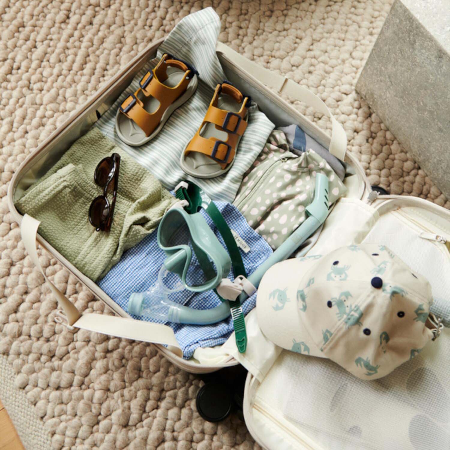 Hartschalenkoffer "Hollie - Peach" - 40,5x40,5 cm (Sea Shell)